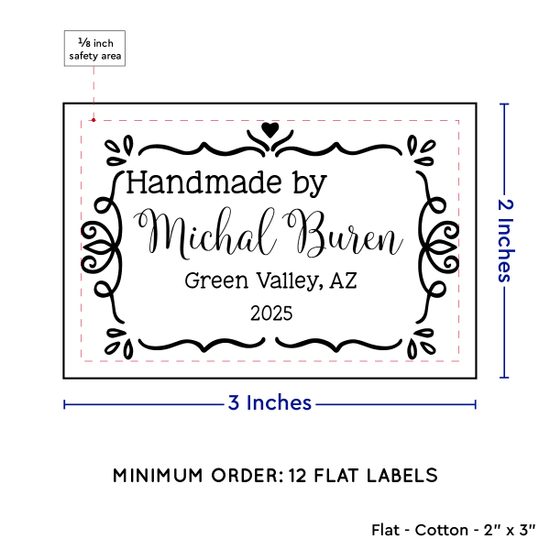PPLR_HIDDEN_PRODUCT Swirl Accent Border (2"x3" Cotton - 12 labels/set)