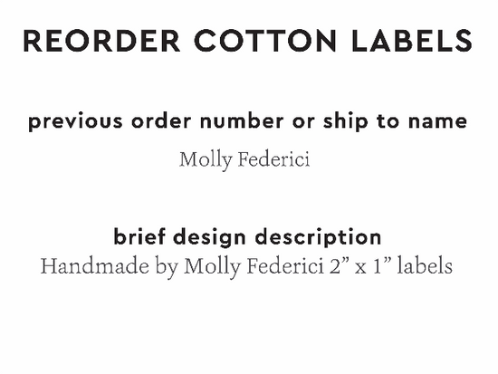 PPLR_HIDDEN_PRODUCT Reorder Previous Label Design - COTTON