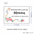 PPLR_HIDDEN_PRODUCT Thread and Flowers (2"x3" Cotton - 12 labels/set)