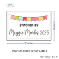 PPLR_HIDDEN_PRODUCT Colorful Banner (2"x3" Cotton - 12 labels/set)