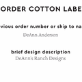 PPLR_HIDDEN_PRODUCT Reorder Previous Label Design - COTTON