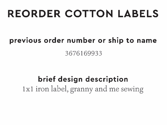 PPLR_HIDDEN_PRODUCT Reorder Previous Label Design - COTTON