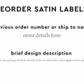 PPLR_HIDDEN_PRODUCT Reorder Previous Label Design - SATIN
