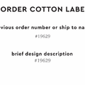PPLR_HIDDEN_PRODUCT Reorder Previous Label Design - COTTON