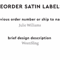 PPLR_HIDDEN_PRODUCT Reorder Previous Label Design - SATIN