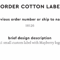 PPLR_HIDDEN_PRODUCT Reorder Previous Label Design - COTTON