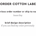 PPLR_HIDDEN_PRODUCT Reorder Previous Label Design - COTTON