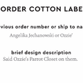 PPLR_HIDDEN_PRODUCT Reorder Previous Label Design - COTTON