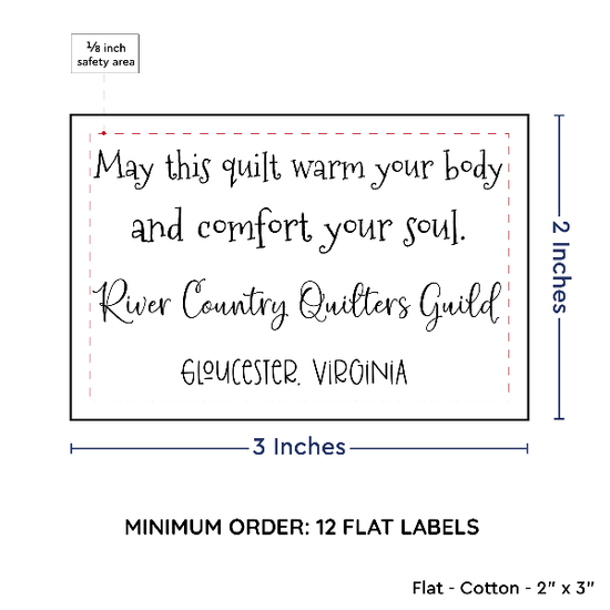 PPLR_HIDDEN_PRODUCT Large Text Only Label (2"x3"-Cotton)