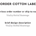 PPLR_HIDDEN_PRODUCT Reorder Previous Label Design - COTTON