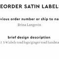 PPLR_HIDDEN_PRODUCT Reorder Previous Label Design - SATIN