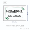 PPLR_HIDDEN_PRODUCT Leaf Quote (2"x3" Cotton - 12 labels/set)