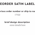 PPLR_HIDDEN_PRODUCT Reorder Previous Label Design - SATIN