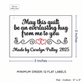 PPLR_HIDDEN_PRODUCT Double Heart Quote (2"x3" Cotton - 12 labels/set)