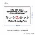 PPLR_HIDDEN_PRODUCT Double Heart Quote (2"x3" Cotton - 12 labels/set)
