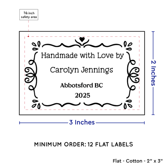 PPLR_HIDDEN_PRODUCT Swirl Accent Border (2"x3" Cotton - 12 labels/set)
