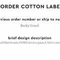PPLR_HIDDEN_PRODUCT Reorder Previous Label Design - COTTON