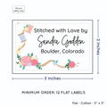 PPLR_HIDDEN_PRODUCT Thread and Flowers (2"x3" Cotton - 12 labels/set)