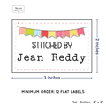 PPLR_HIDDEN_PRODUCT Colorful Banner (2"x3" Cotton - 12 labels/set)