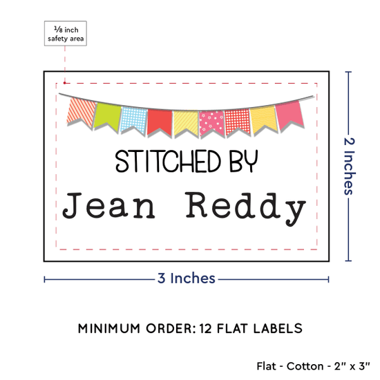 PPLR_HIDDEN_PRODUCT Colorful Banner (2"x3" Cotton - 12 labels/set)
