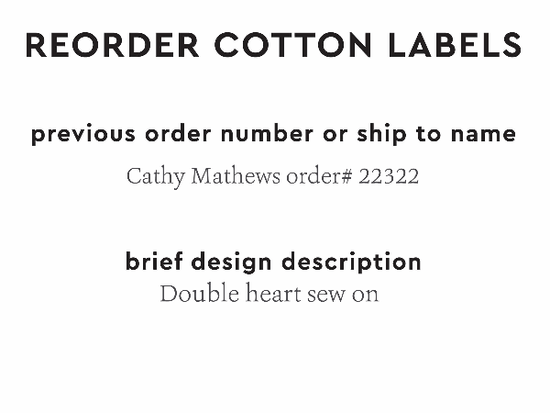 PPLR_HIDDEN_PRODUCT Reorder Previous Label Design - COTTON