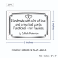 PPLR_HIDDEN_PRODUCT Frame Quote (2"x3" Cotton - 12 labels/set)