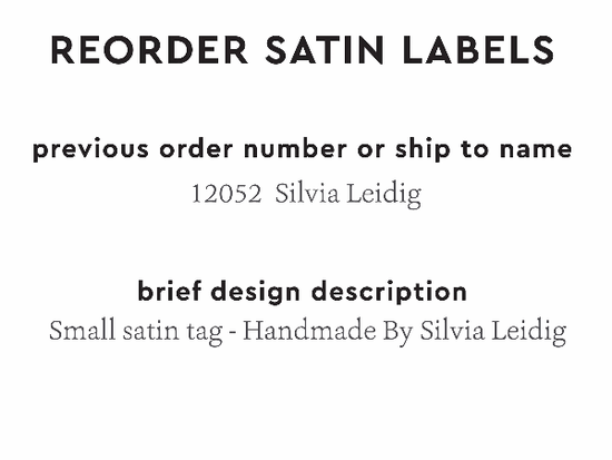 PPLR_HIDDEN_PRODUCT Reorder Previous Label Design - SATIN