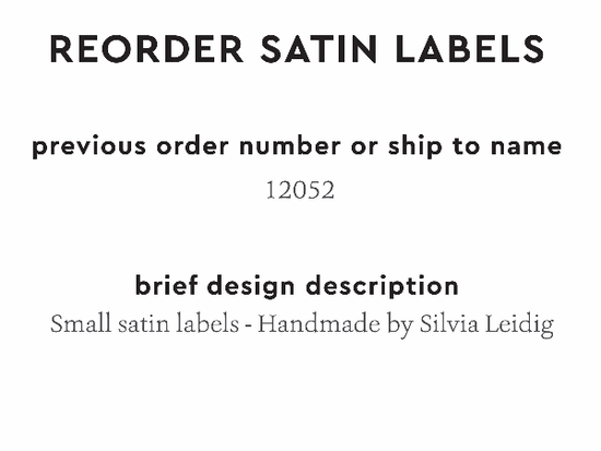 PPLR_HIDDEN_PRODUCT Reorder Previous Label Design - SATIN
