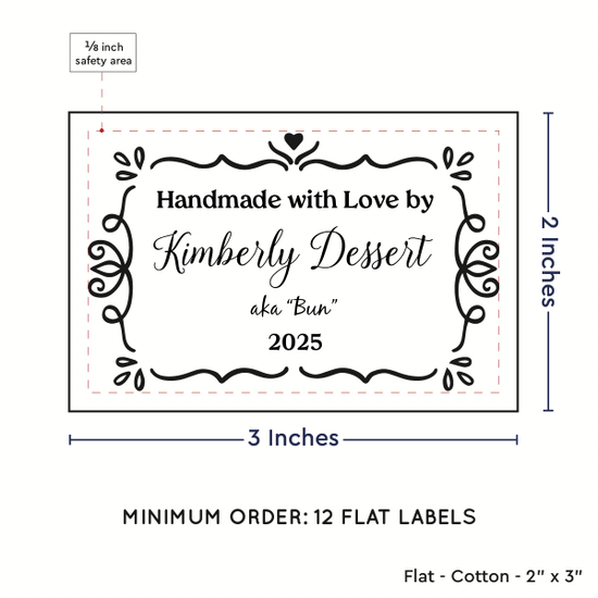 PPLR_HIDDEN_PRODUCT Swirl Accent Border (2"x3" Cotton - 12 labels/set)