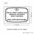 PPLR_HIDDEN_PRODUCT Frame Quote (2"x3" Cotton - 12 labels/set)
