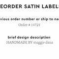 PPLR_HIDDEN_PRODUCT Reorder Previous Label Design - SATIN