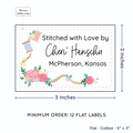 PPLR_HIDDEN_PRODUCT Thread and Flowers (2"x3" Cotton - 12 labels/set)