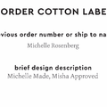 PPLR_HIDDEN_PRODUCT Reorder Previous Label Design - COTTON