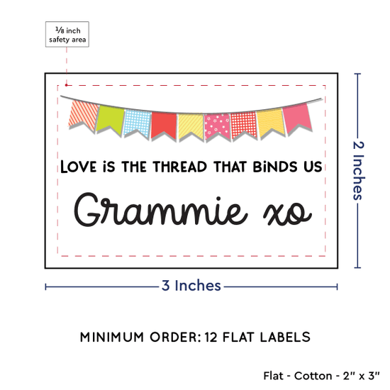 PPLR_HIDDEN_PRODUCT Colorful Banner (2"x3" Cotton - 12 labels/set)