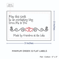 PPLR_HIDDEN_PRODUCT Double Heart Quote (2"x3" Cotton - 12 labels/set)