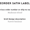 PPLR_HIDDEN_PRODUCT Reorder Previous Label Design - SATIN