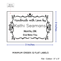PPLR_HIDDEN_PRODUCT Swirl Accent Border (2"x3" Cotton - 12 labels/set)
