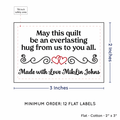 PPLR_HIDDEN_PRODUCT Double Heart Quote (2"x3" Cotton - 12 labels/set)