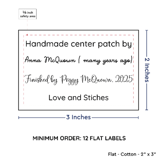 PPLR_HIDDEN_PRODUCT Large Text Only Label (2"x3"-Cotton)