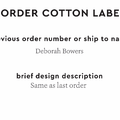 PPLR_HIDDEN_PRODUCT Reorder Previous Label Design - COTTON