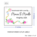 PPLR_HIDDEN_PRODUCT Thread and Flowers (2"x3" Cotton - 12 labels/set)
