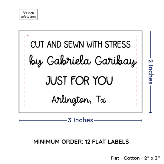 PPLR_HIDDEN_PRODUCT Large Text Only Label (2"x3"-Cotton)