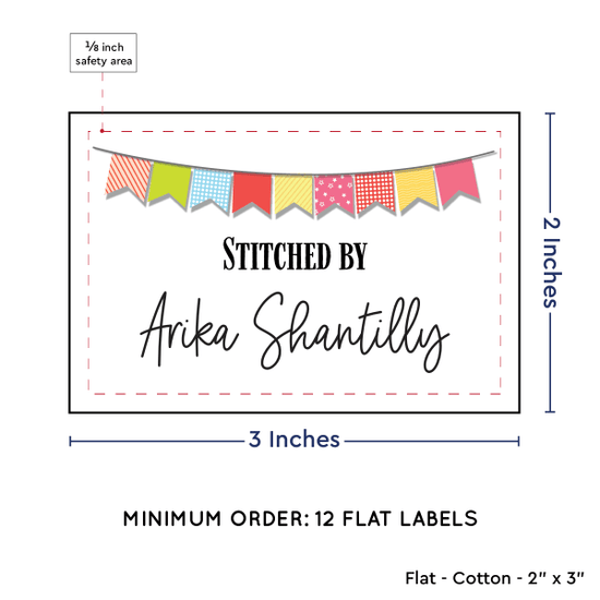 PPLR_HIDDEN_PRODUCT Colorful Banner (2"x3" Cotton - 12 labels/set)