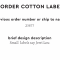 PPLR_HIDDEN_PRODUCT Reorder Previous Label Design - COTTON