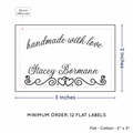 PPLR_HIDDEN_PRODUCT Double Heart Border (2"x3" Cotton - 12 labels/set)