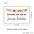 PPLR_HIDDEN_PRODUCT Colorful Banner (2"x3" Cotton - 12 labels/set)