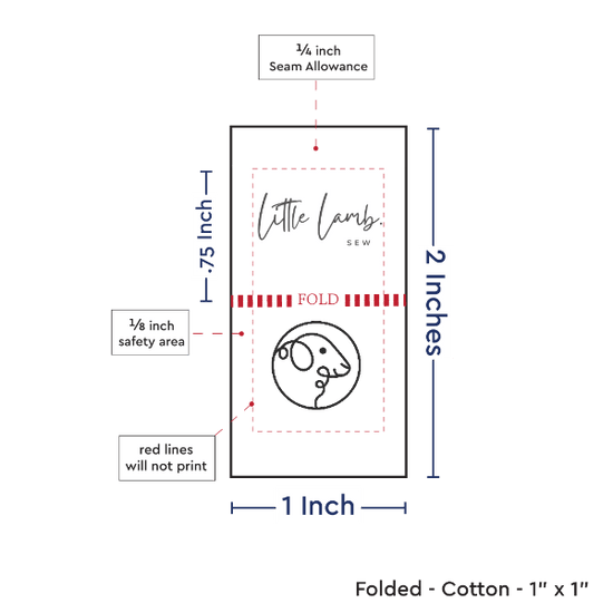 PPLR_HIDDEN_PRODUCT Print Your Logo or Image on FOLDED Cotton Tags