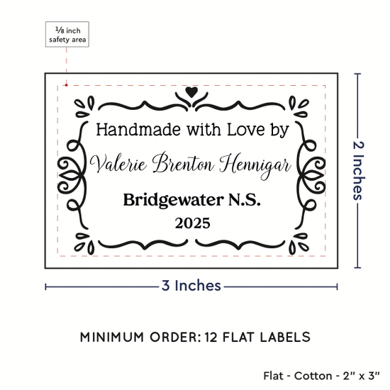 PPLR_HIDDEN_PRODUCT Swirl Accent Border (2"x3" Cotton - 12 labels/set)