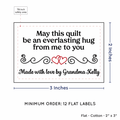 PPLR_HIDDEN_PRODUCT Double Heart Quote (2"x3" Cotton - 12 labels/set)