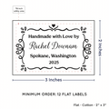 PPLR_HIDDEN_PRODUCT Swirl Accent Border (2"x3" Cotton - 12 labels/set)